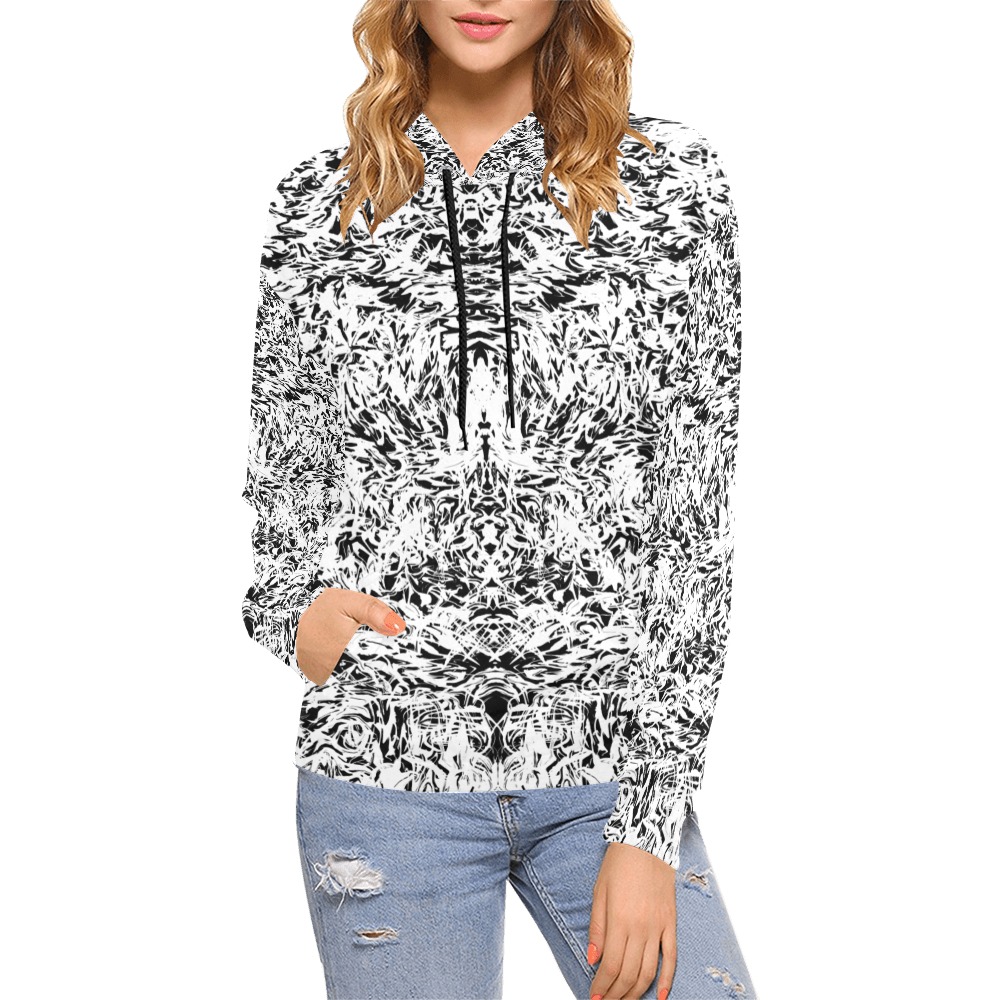 Untitled-17 All Over Print Hoodie for Women (USA Size) (Model H13)
