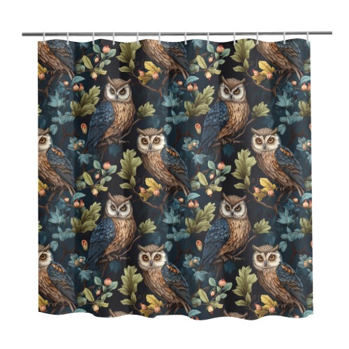 Treetop Owls Shower Curtain Shower Curtain 72" x 72"