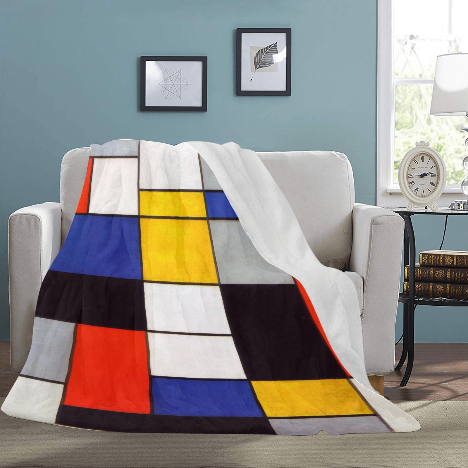 Composition A by Piet Mondrian Ultra-Soft Micro Fleece Blanket 70''x80''