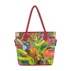 African Tree Collection Clover Canvas Tote Bag (Model 1661)