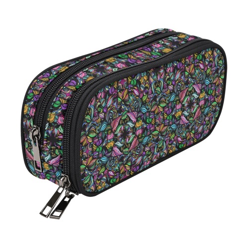 Whimsical Blooms Pencil Pouch/Large (Model 1680)