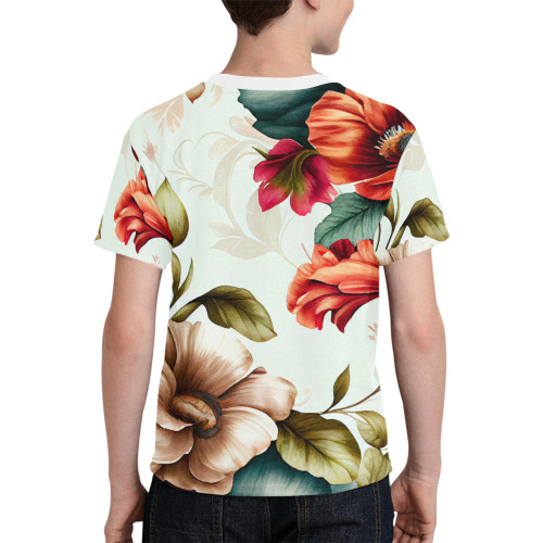 flowers botanic art (4) all over print tshirt Kids' All Over Print T-shirt (Model T65)
