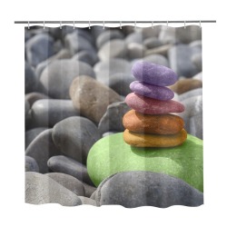 stones Shower Curtain 72" x 72"