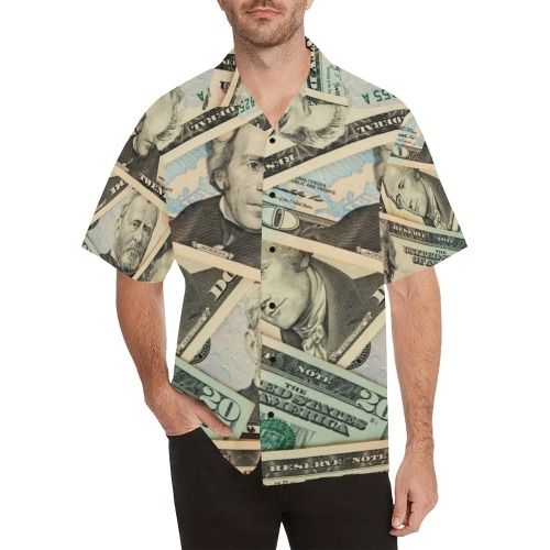 US PAPER CURRENCY Hawaiian Shirt (Model T58)