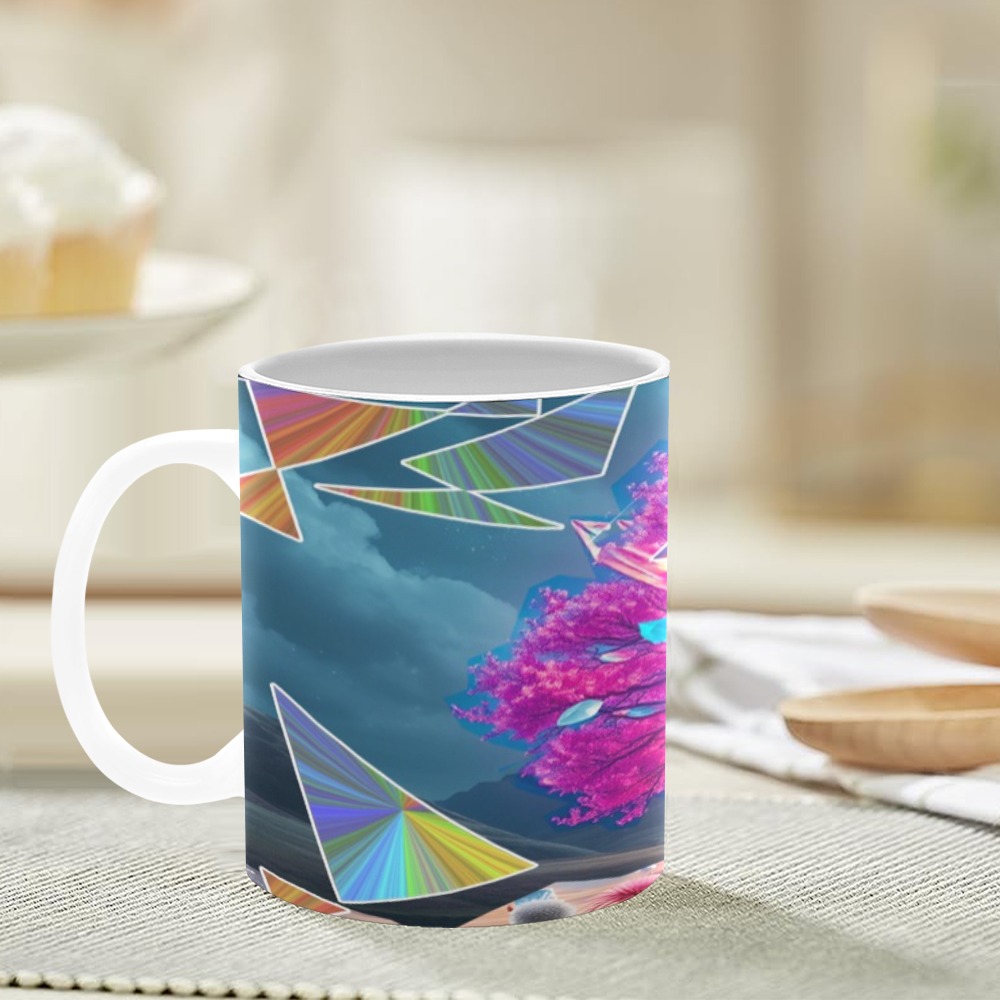 Crystal Tree of Light White Mug(11OZ)