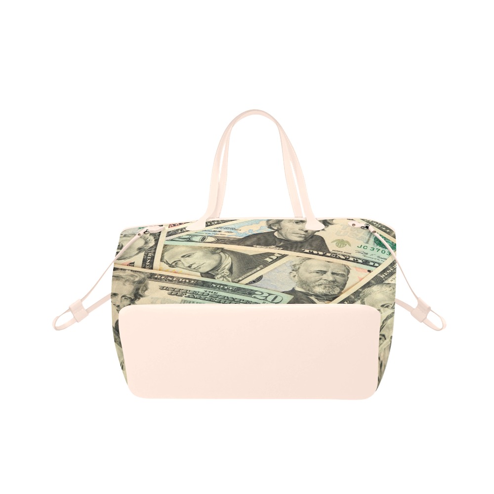 US PAPER CURRENCY Clover Canvas Tote Bag (Model 1661)