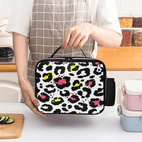 paint ball PU Leather Lunch Bag (Model 1723)