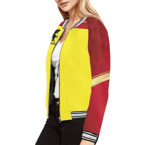 TopWoman Qualty Jacket All Over Print Bomber Jacket for Women (Model H21)