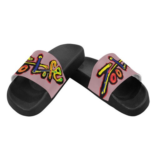 ZL.LOGO.vio Women's Slide Sandals (Model 057)