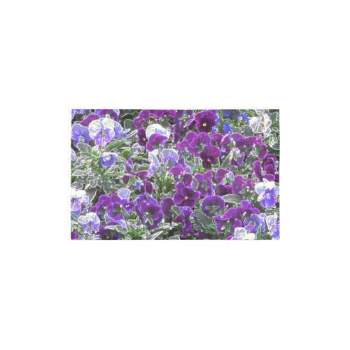 Field Of Purple Flowers 8420 Bath Rug 20''x 32''