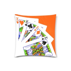 FOUR KINGS (2) Custom Zippered Pillow Case 18"x18" (one side)