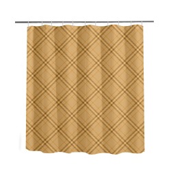 Autumn Fall Plaid Tartan 1 Diagonal Shower Curtain 66"x72"