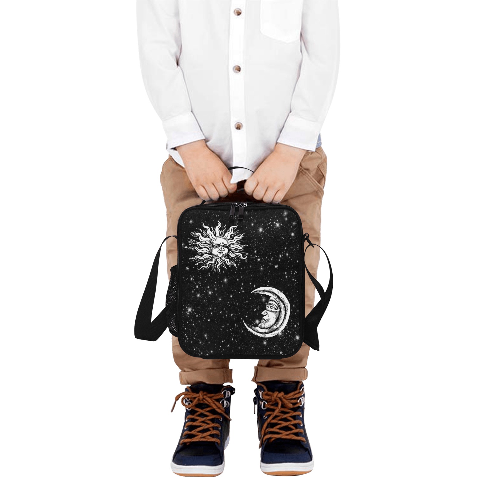Mystic Sun and Moon Crossbody Lunch Bag for Kids (Model 1722)