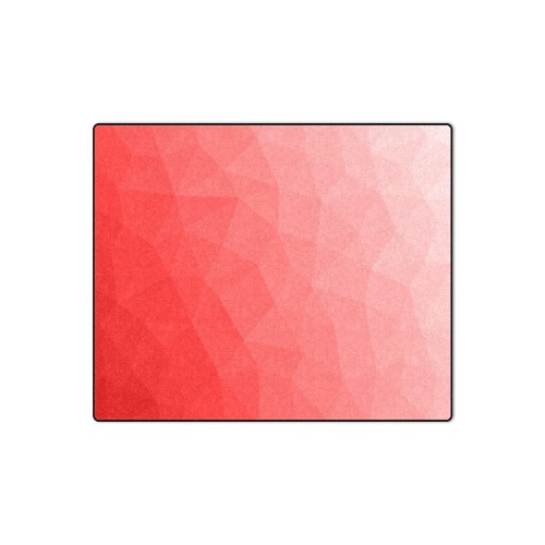 Red gradient geometric mesh pattern Blanket 50"x60"