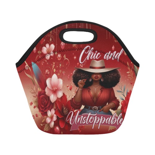 redfedorawomandesign Neoprene Lunch Bag/Small (Model 1669)