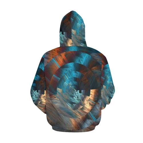Abstract All Over Print Hoodie for Women (USA Size) (Model H13)