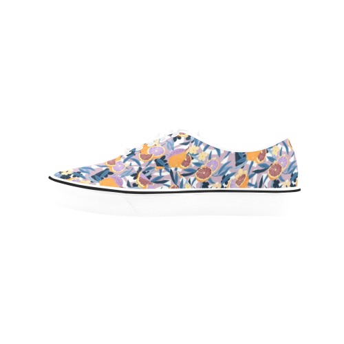 Fruit flowers and shapes 32DPMF Classic Women's Canvas Low Top Shoes (Model E001-4)