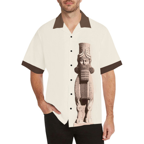 Ancient lamassu Hawaiian Shirt (Model T58)
