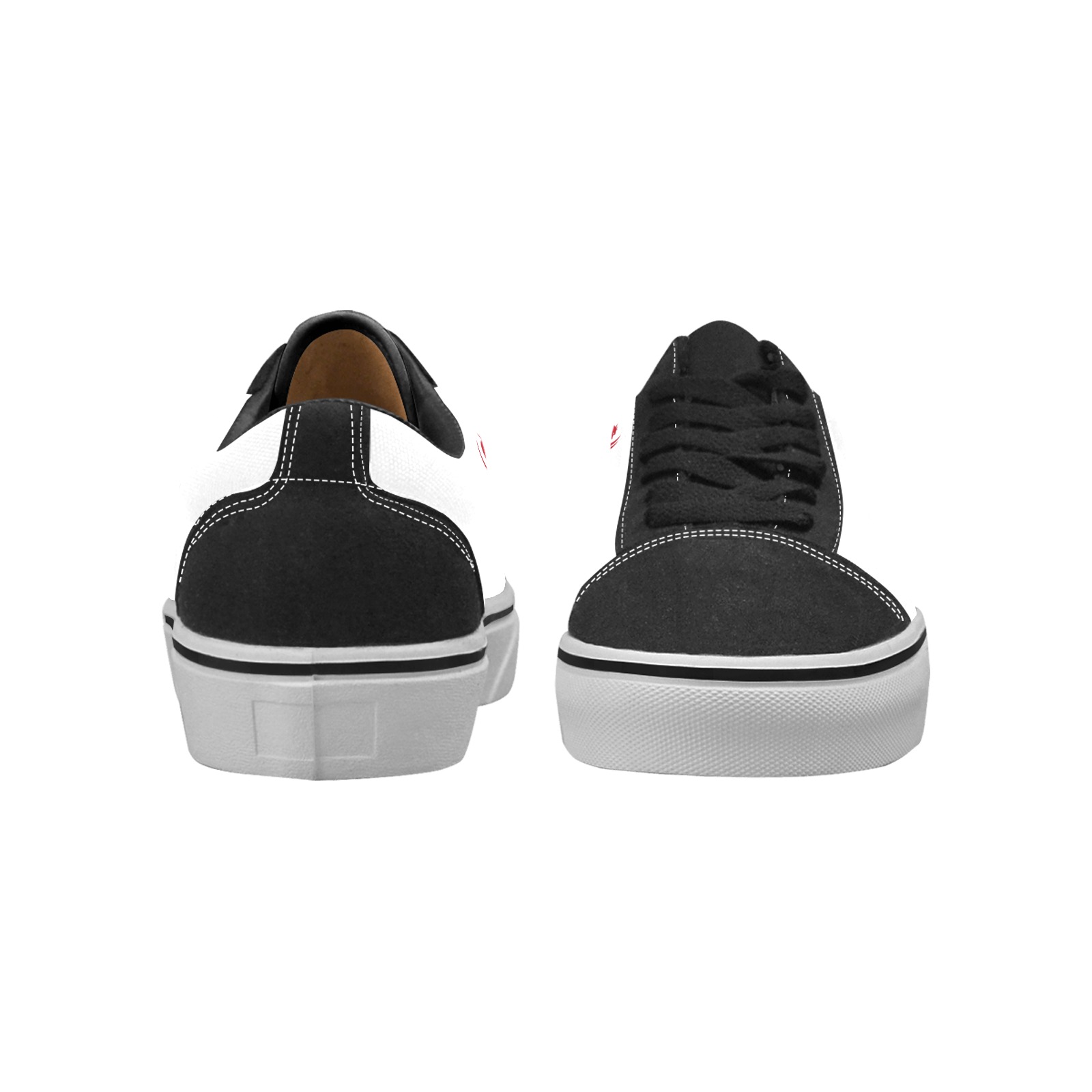 Logo sneaker low Women's Low Top Skateboarding Shoes (Model E001-2)