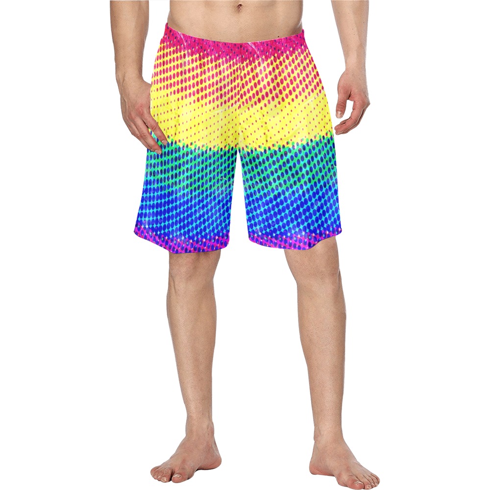 Rainbow Pride by Nico Bielow Men's Swim Trunk (Model L21)