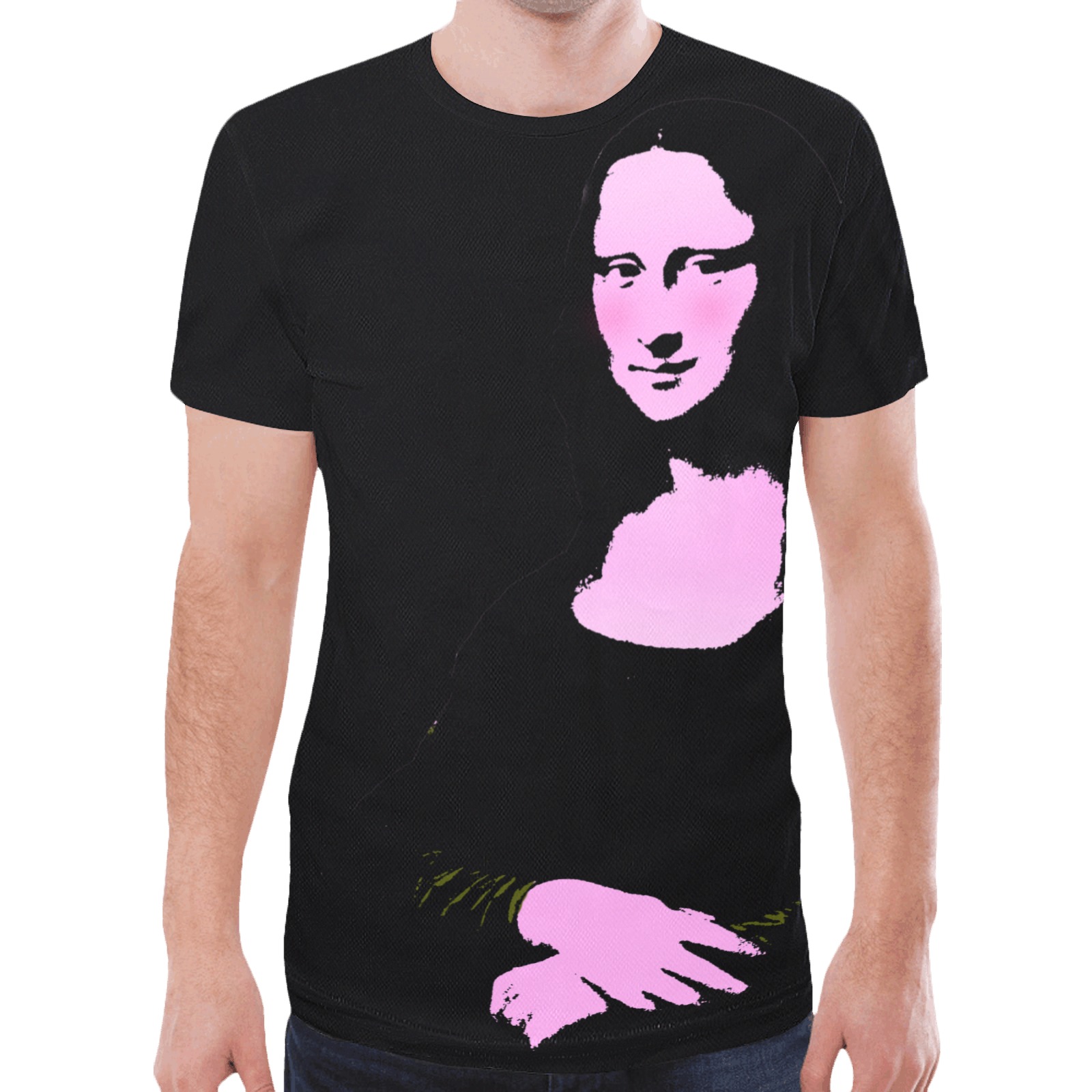 Mona Lisa Pop Art Style New All Over Print T-shirt for Men (Model T45)