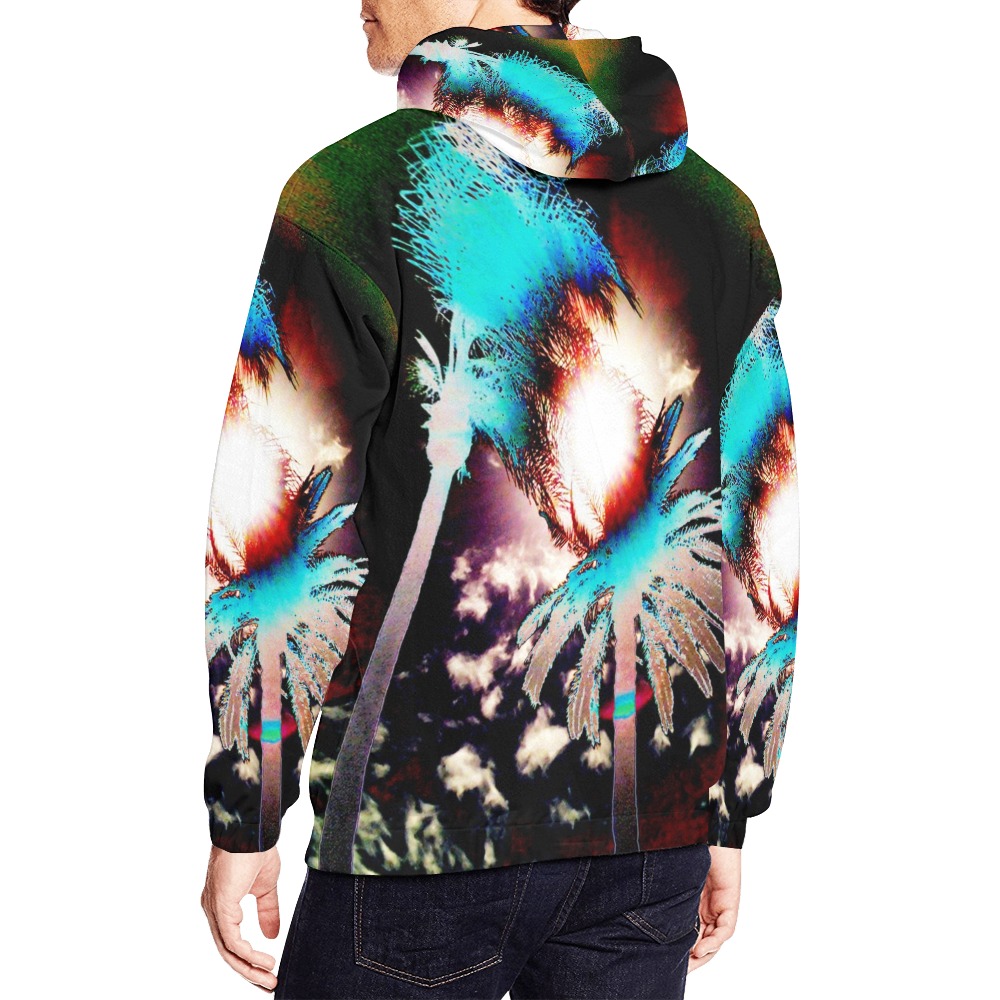 Sunset In Your Palms All Over Print Hoodie for Men (USA Size) (Model H13)