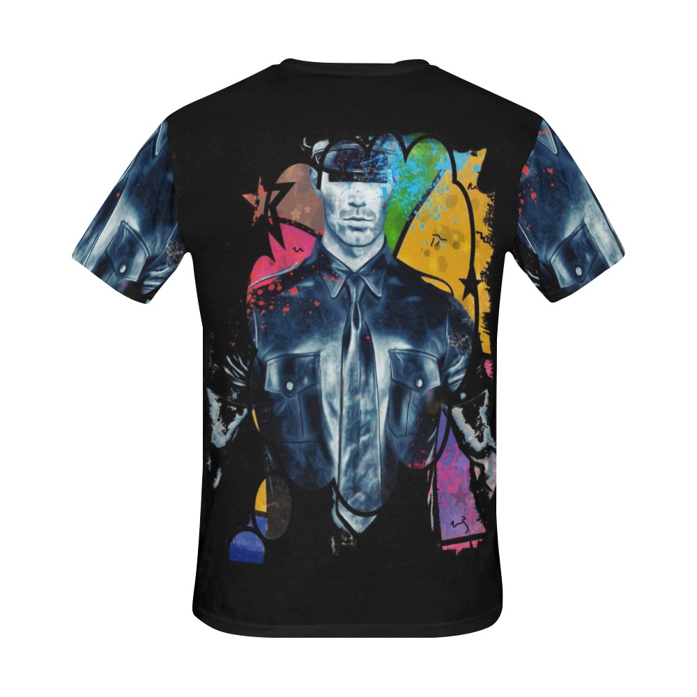 Leder Men by Nico Bielow All Over Print T-Shirt for Men (USA Size) (Model T40)