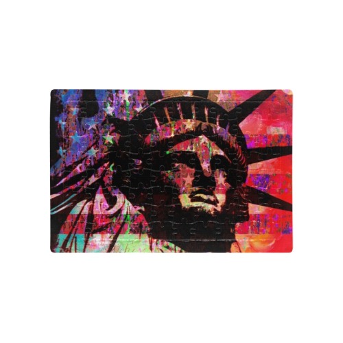 LADY LIBERTY A4 Size Jigsaw Puzzle (Set of 80 Pieces)