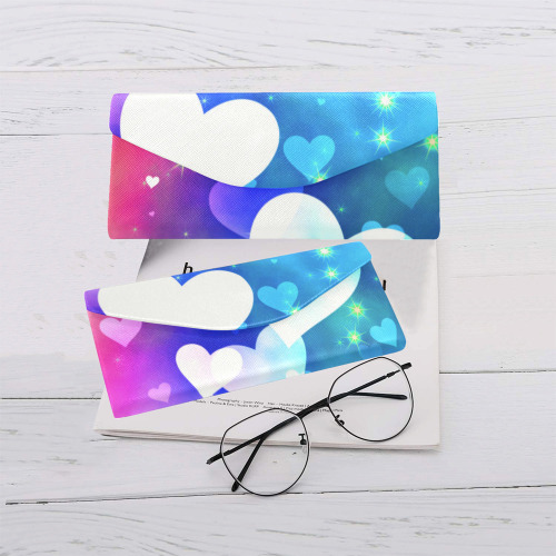 Dreamy Love Heart Sky Background Custom Foldable Glasses Case
