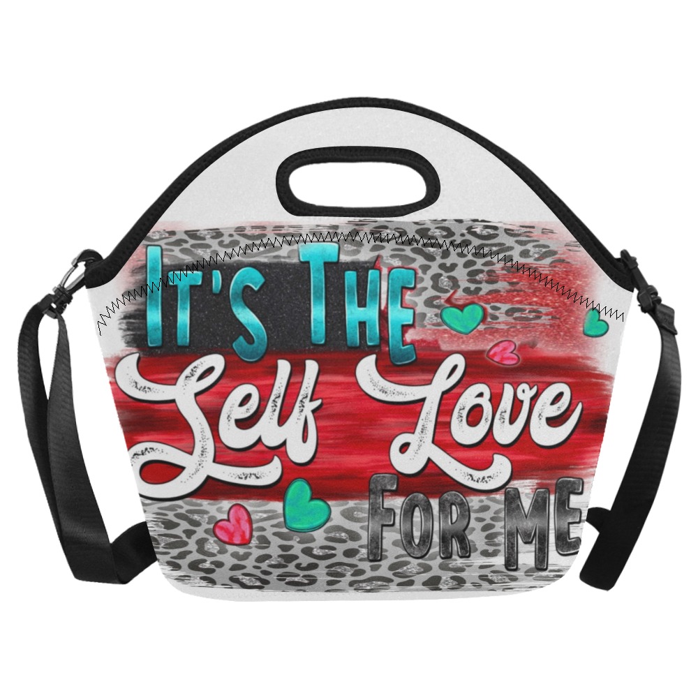 It's the self-love for me Neoprene Lunch Bag/Large (Model 1669)