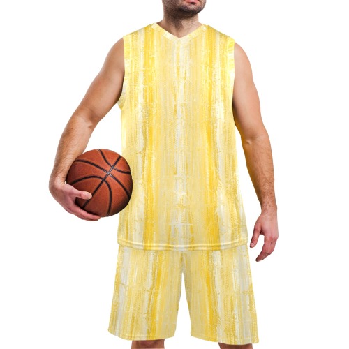 confetti 9 Men's V-Neck Basketball Uniform