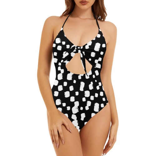PATTERN_JPG-01 Backless Hollow Out Bow Tie Swimsuit (Model S17)