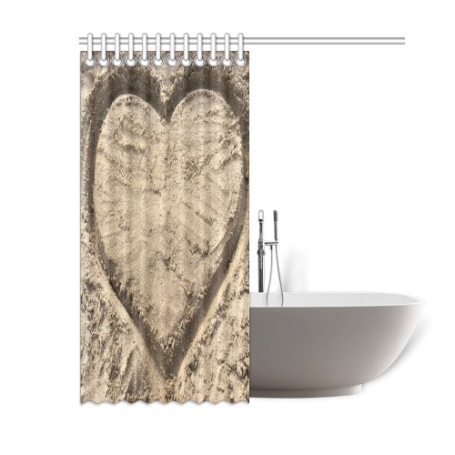 Love in the Sand Collection Shower Curtain 60"x72"