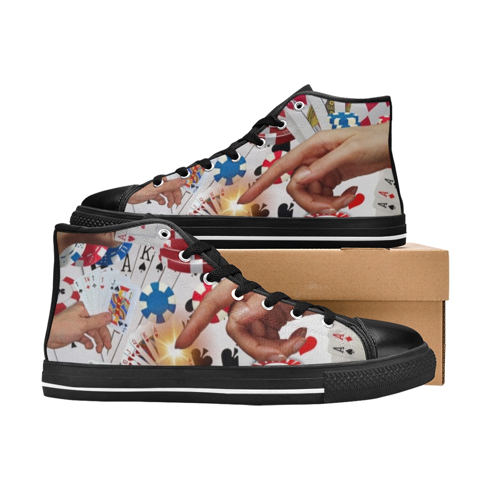New Women's Classic High Top Canvas Shoes (Model 017)
