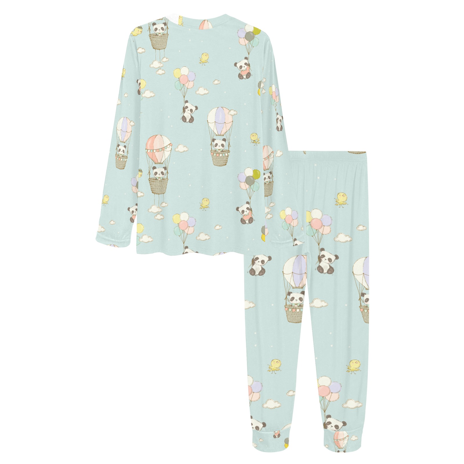 Flying Pandas Women's All Over Print Pajama Set