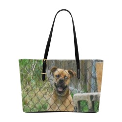 A Smiling Dog Euramerican Tote Bag/Large (Model 1656)