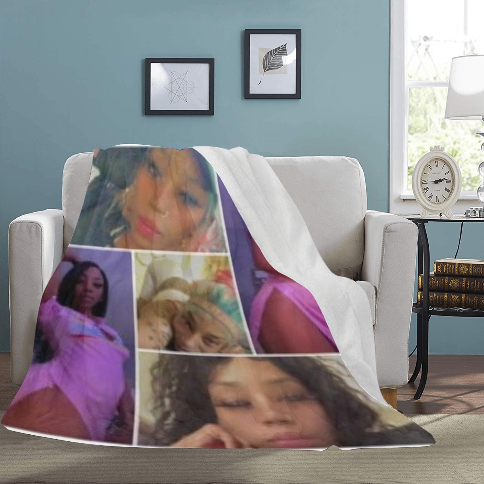 Narley Collage Ultra-Soft Micro Fleece Blanket 70''x80''