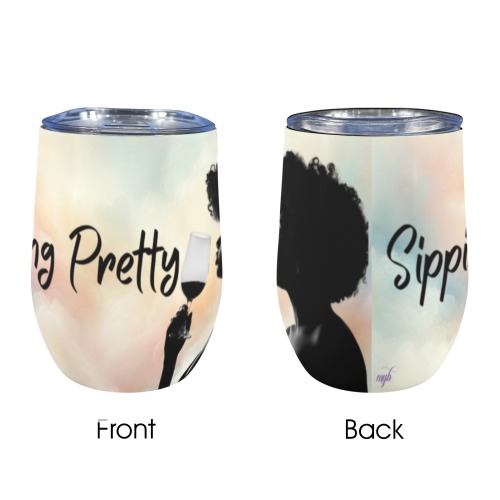 Sipping Pretty wine tumbler 12oz Wine Tumbler