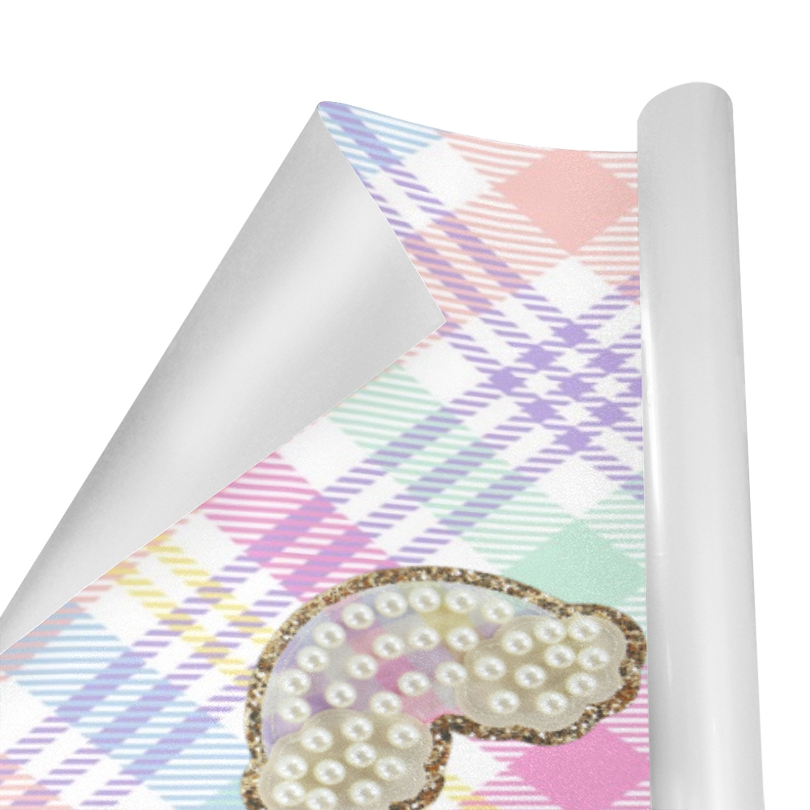 rainbowplaidchristmaspaper Gift Wrapping Paper 58"x 23" (5 Rolls)