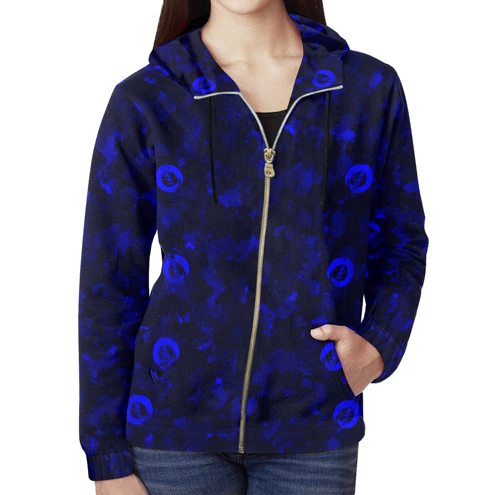 New Project (10) All Over Print Full Zip Hoodie for Women (Model H14)