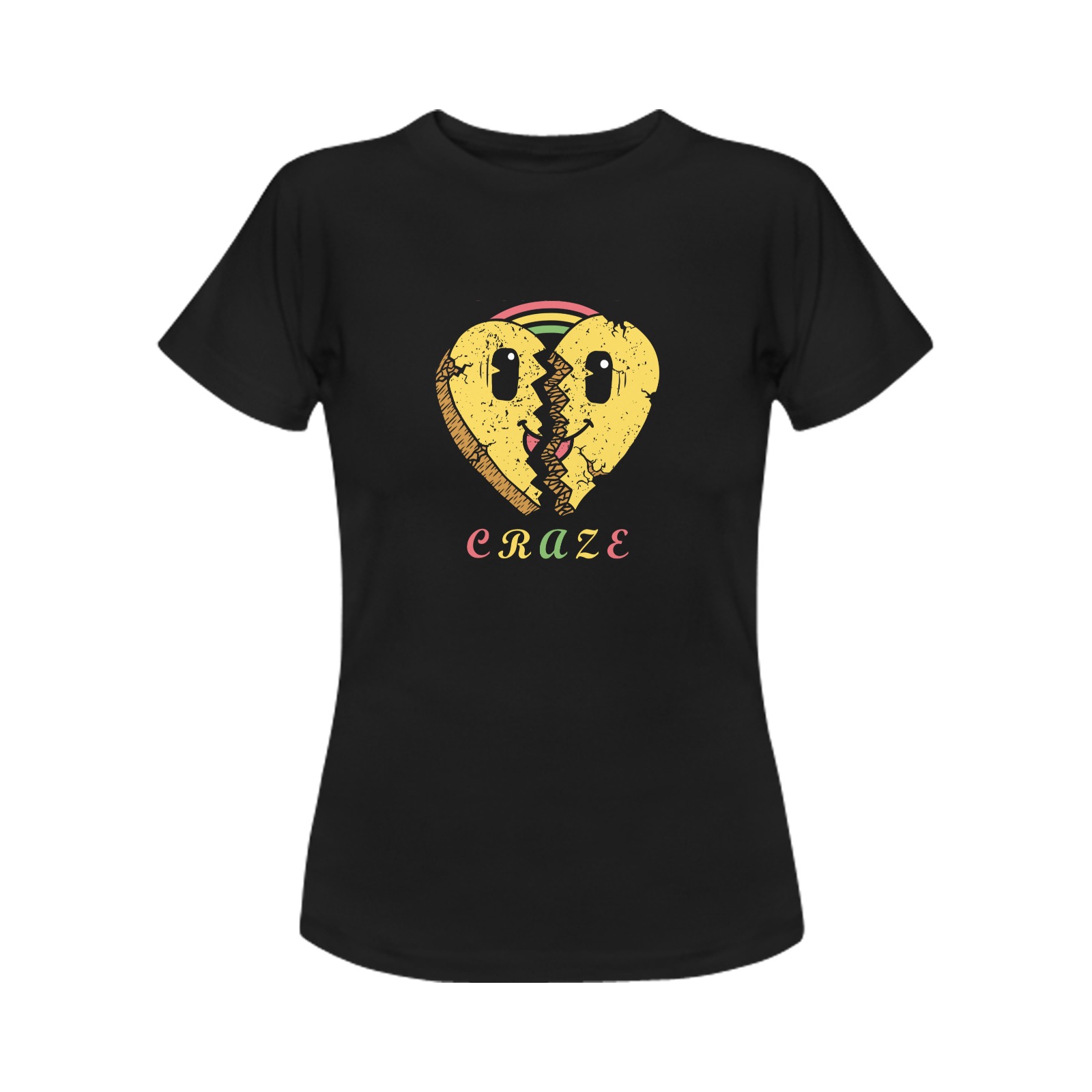 Critical-Craze-Heart-Break Women's T-Shirt in USA Size (Front Printing Only)