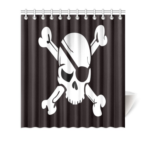 Skull N Bones Shower Curtain 66"x72"