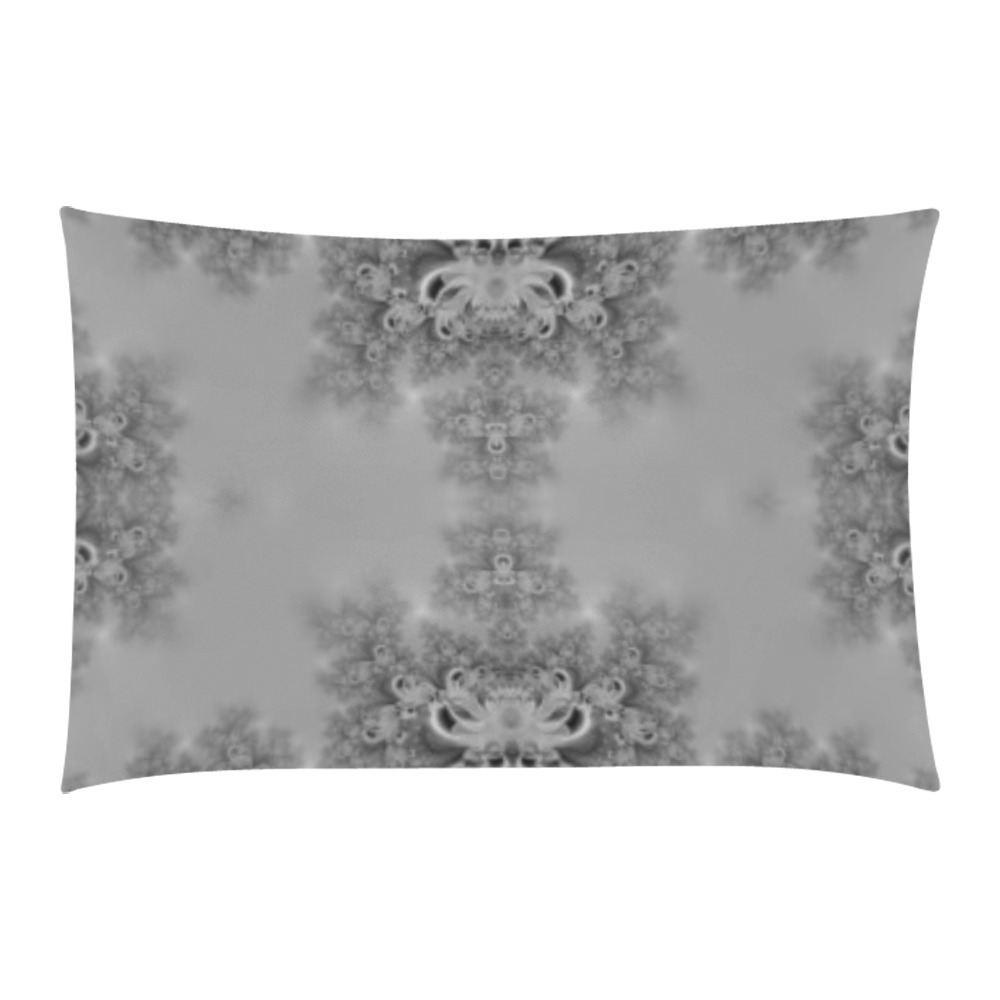Cloudy Day in the Garden Frost Fractal 3-Piece Bedding Set