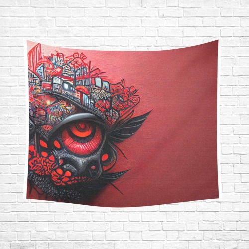 red eye Cotton Linen Wall Tapestry 60"x 51"