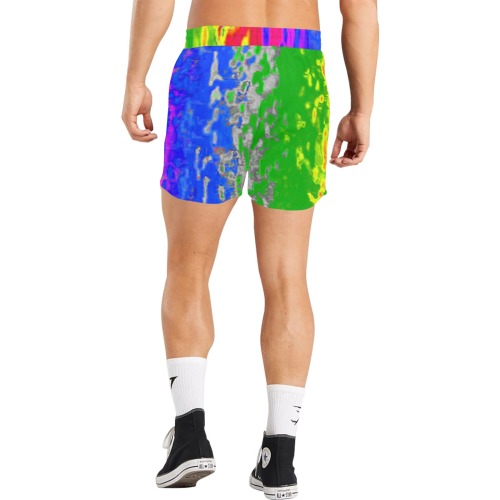 fractal Abstract small Men's Mid-Length Casual Shorts (Model L50)