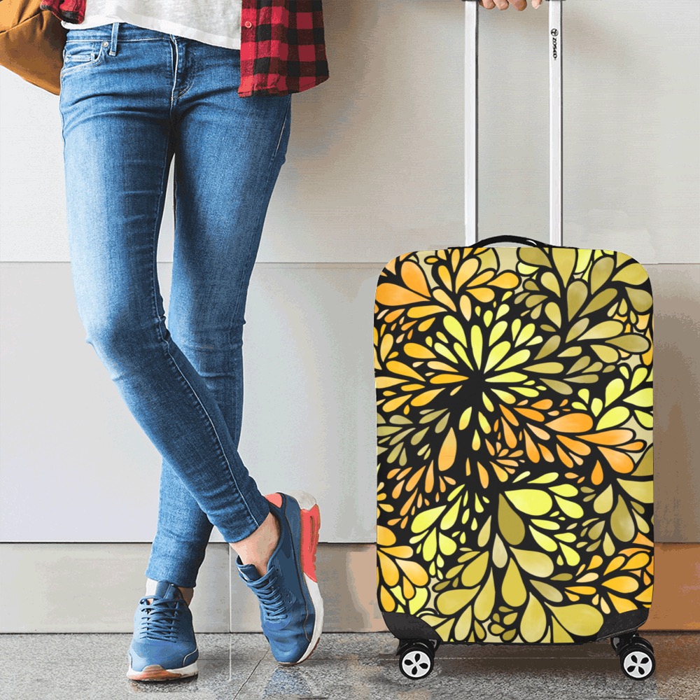 Citrus Splash - Large Graphic Luggage Cover/Small 18"-21"