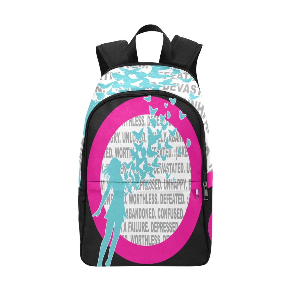 I am fine Fabric Backpack for Adult (Model 1659)