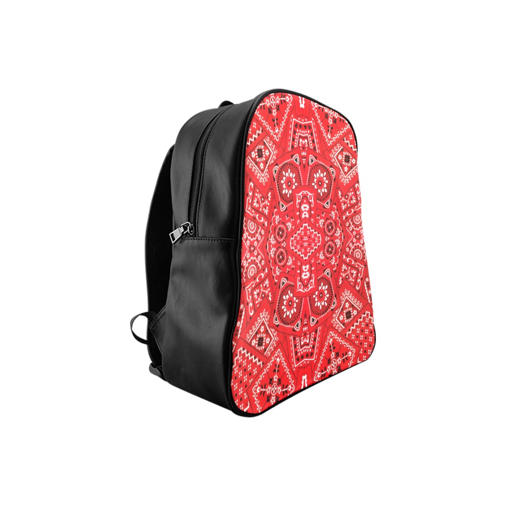 Bandana Squares Pattern School Backpack (Model 1601)(Small)