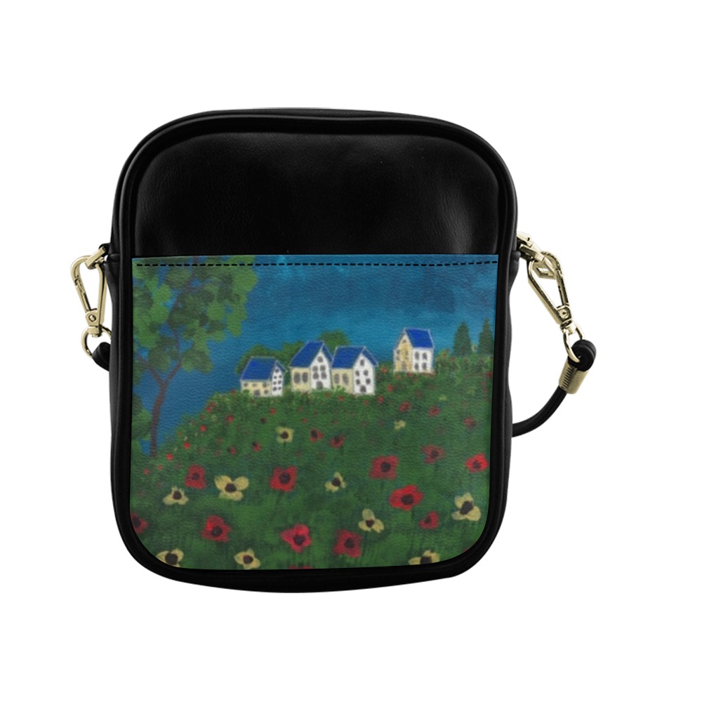 The Field of Poppies Sling Bag (Model 1627)