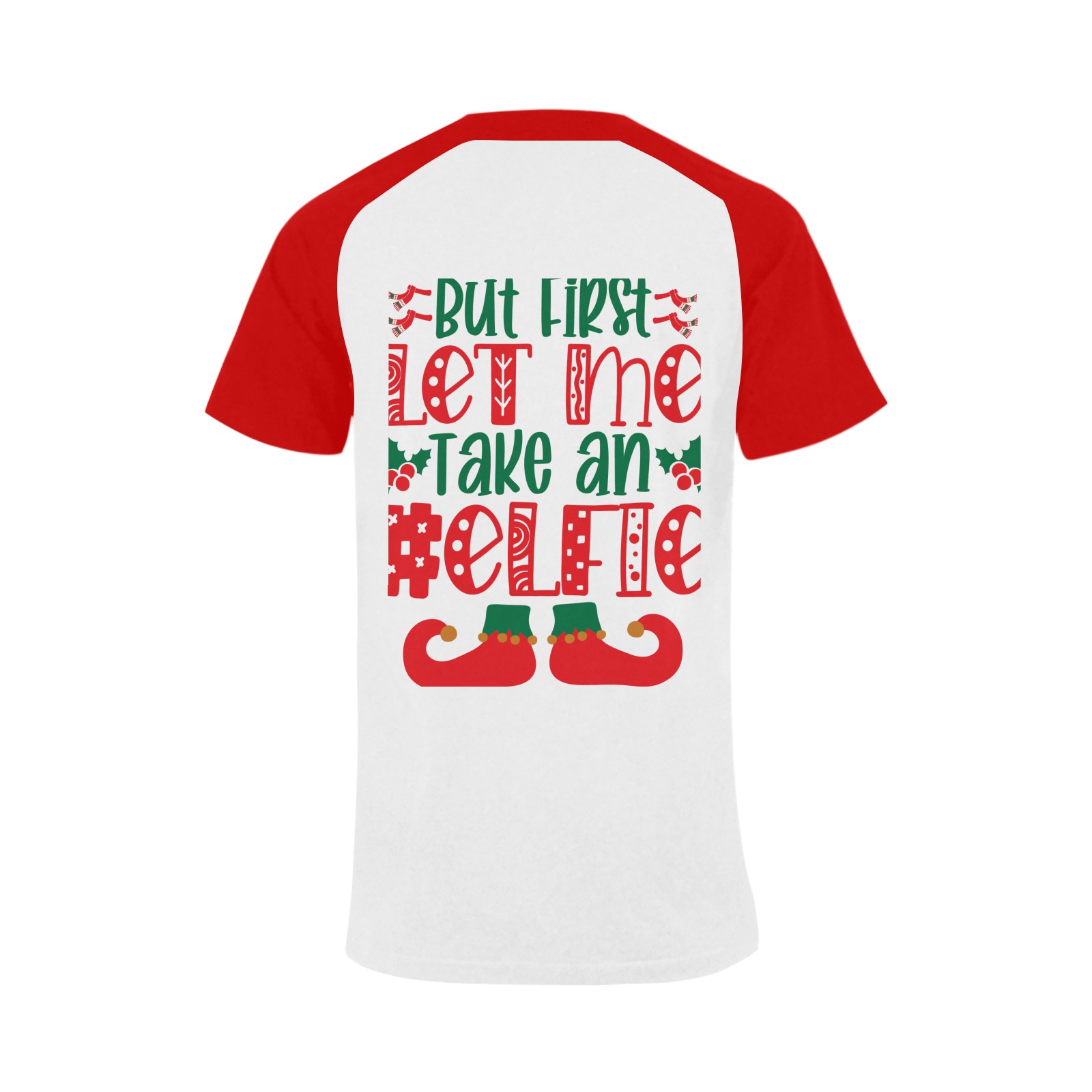 But First Let Me Take an #elfie-01 Men's Raglan T-shirt (USA Size) (Model T11)